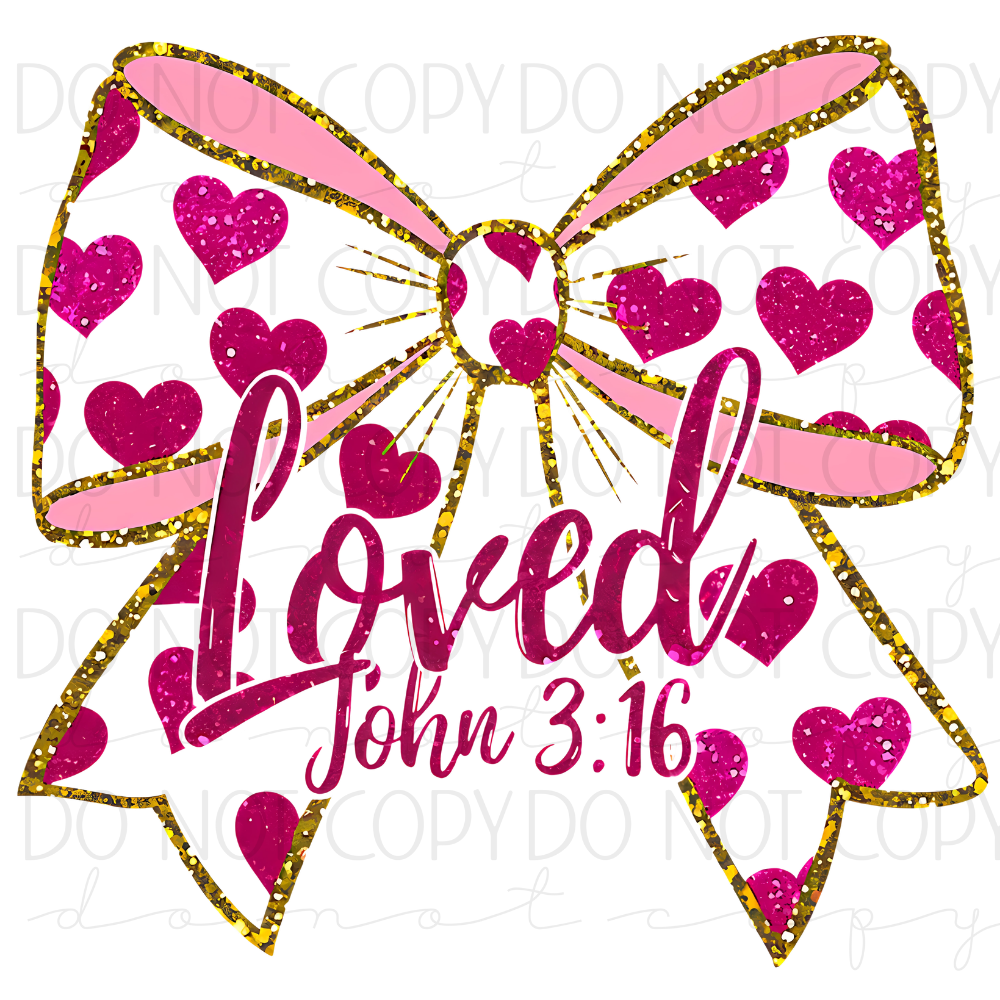 DTF TRANSFER|LOVED|124