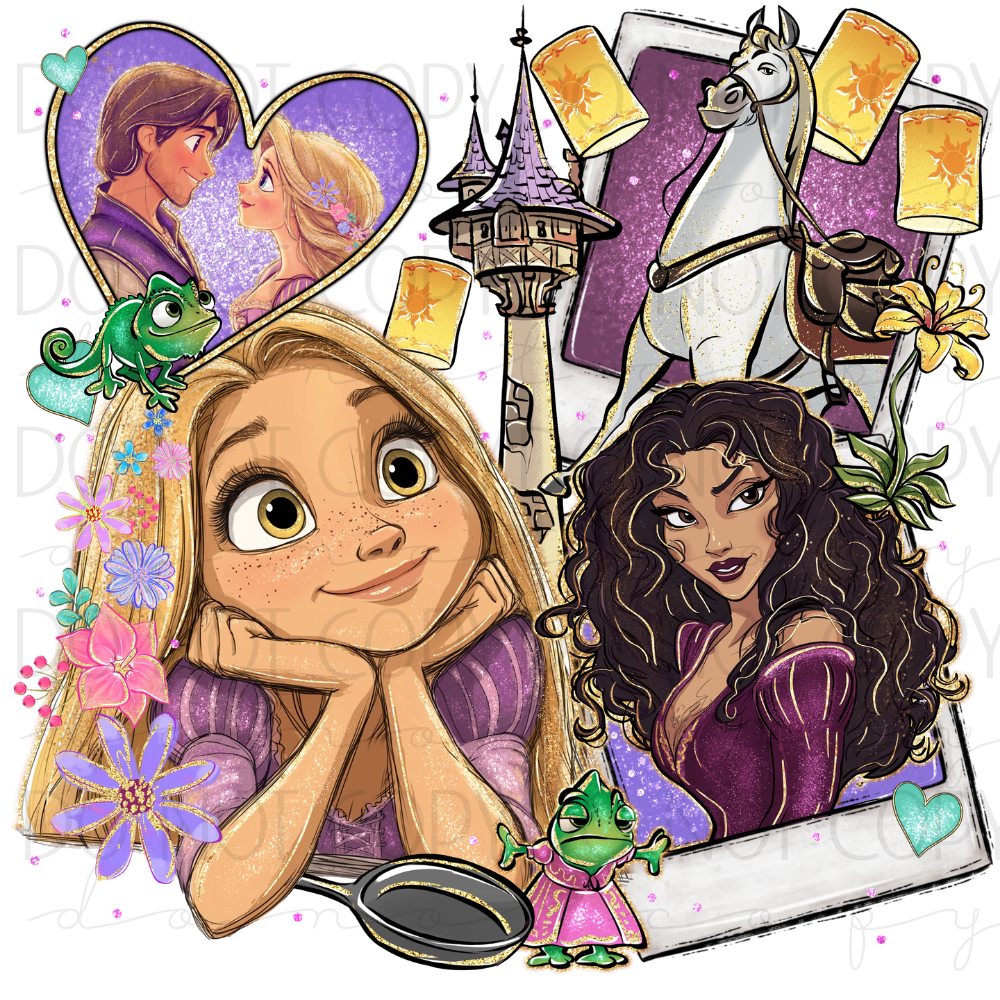 DTF TRANSFER|RUPUNZEL|153