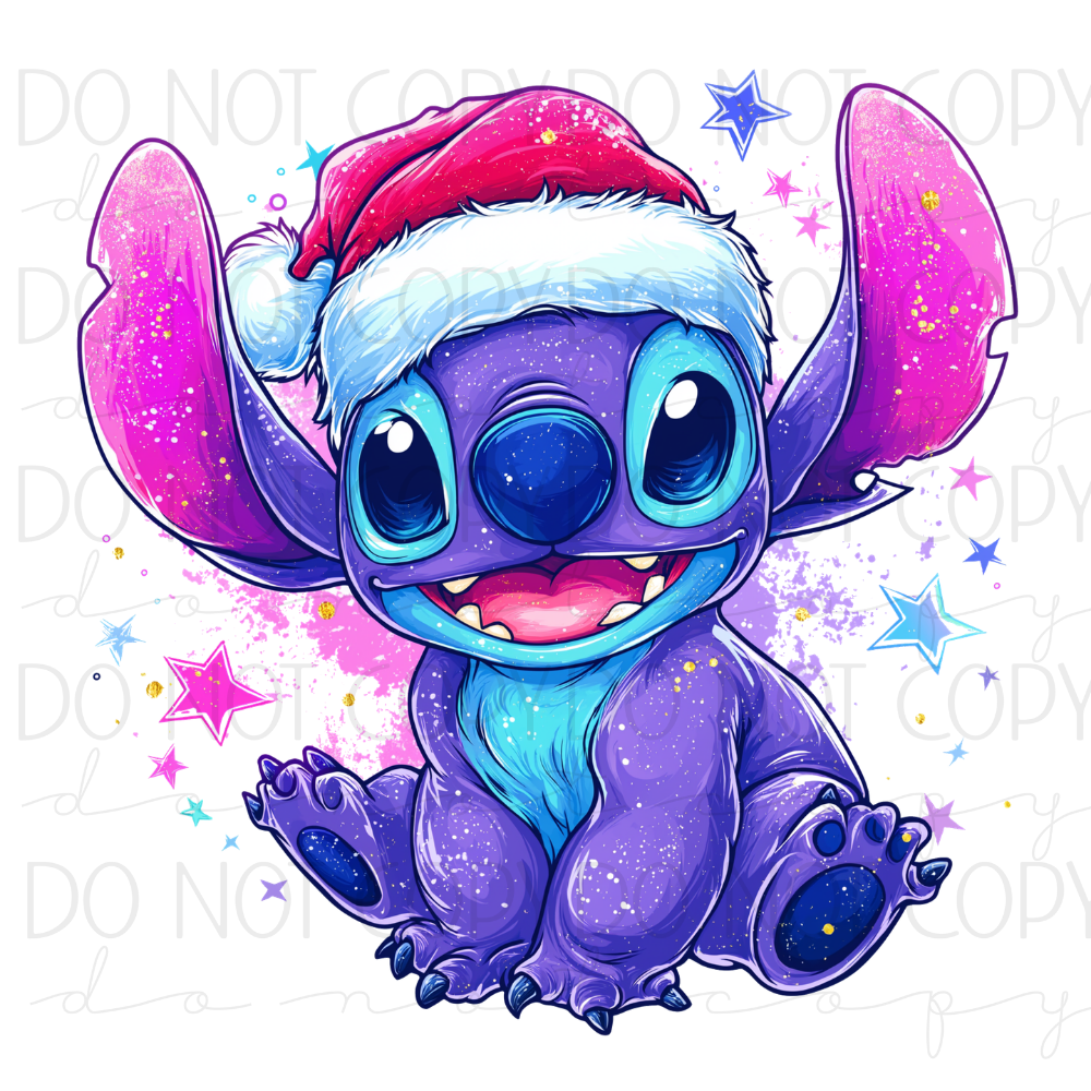 DTF TRANSFER|XMAS ALIEN|211