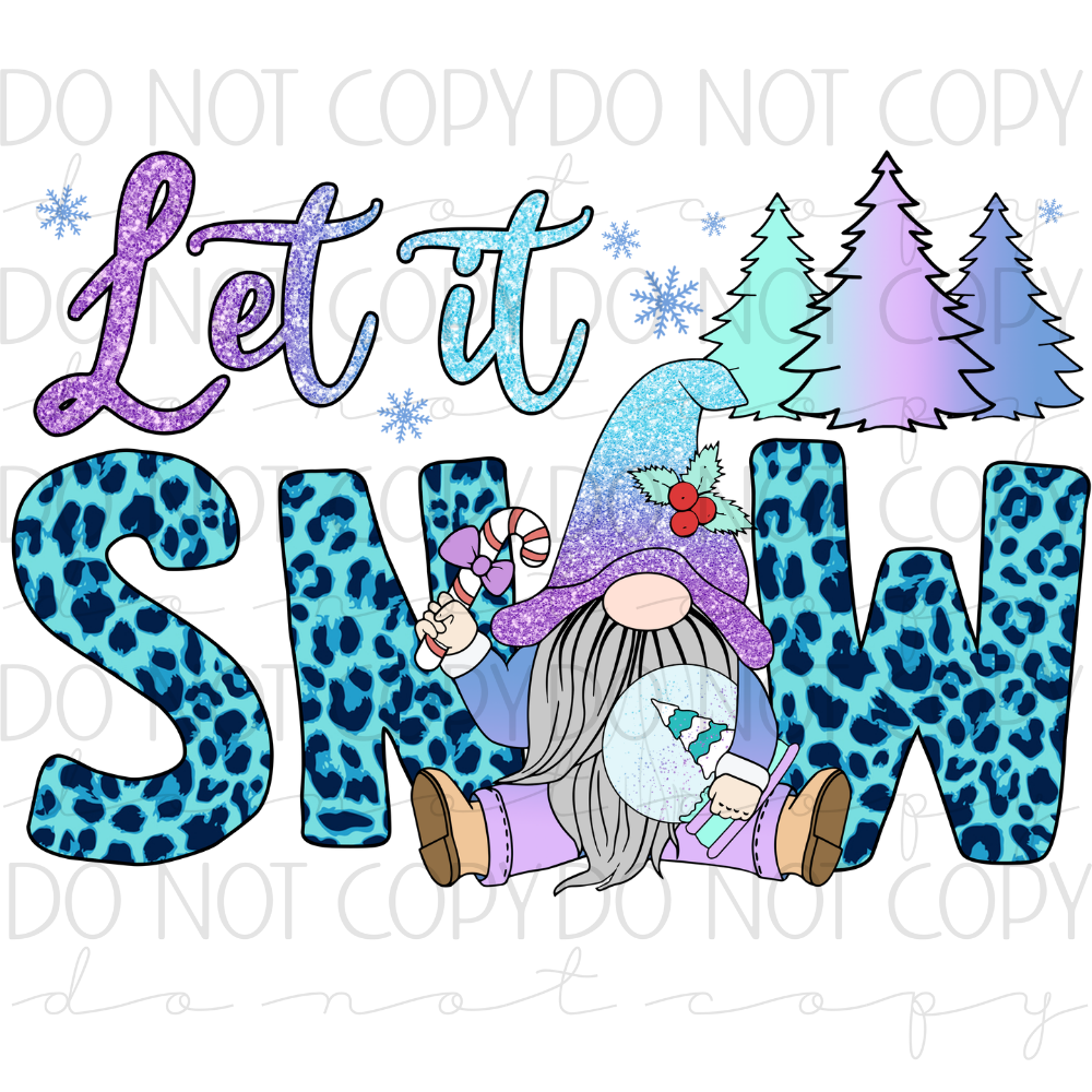 DTF TRANSFER|LET IT SNOW|216