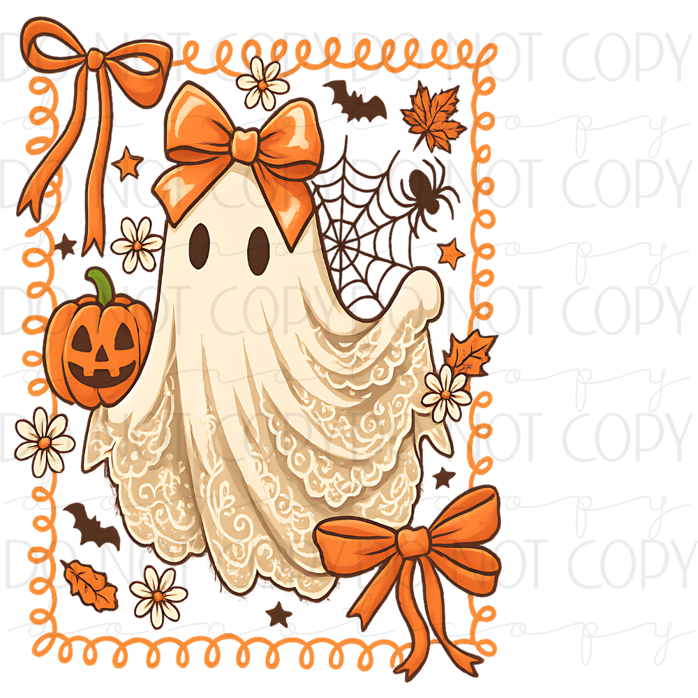 DTF TRANSFER|BOW GHOST| 29