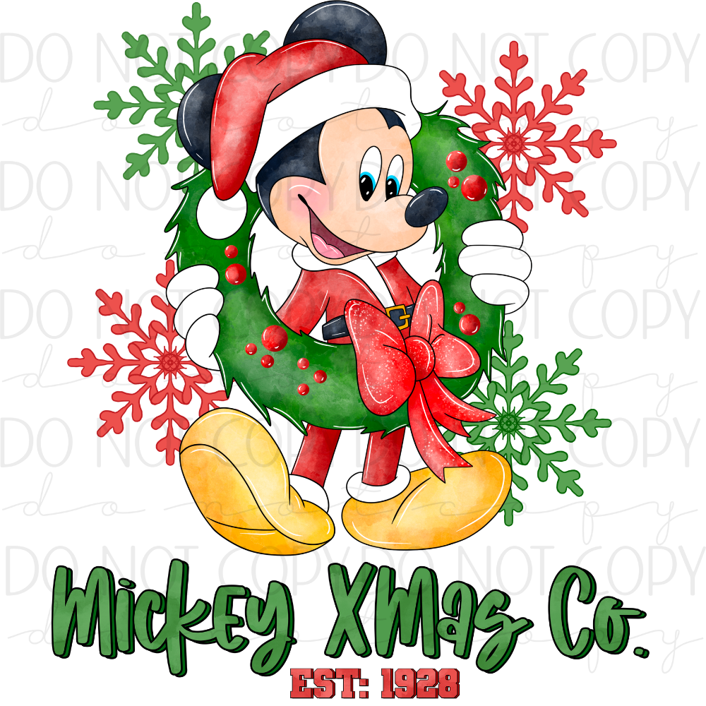 DTF TRANSFER|MICKEY XMAS|299