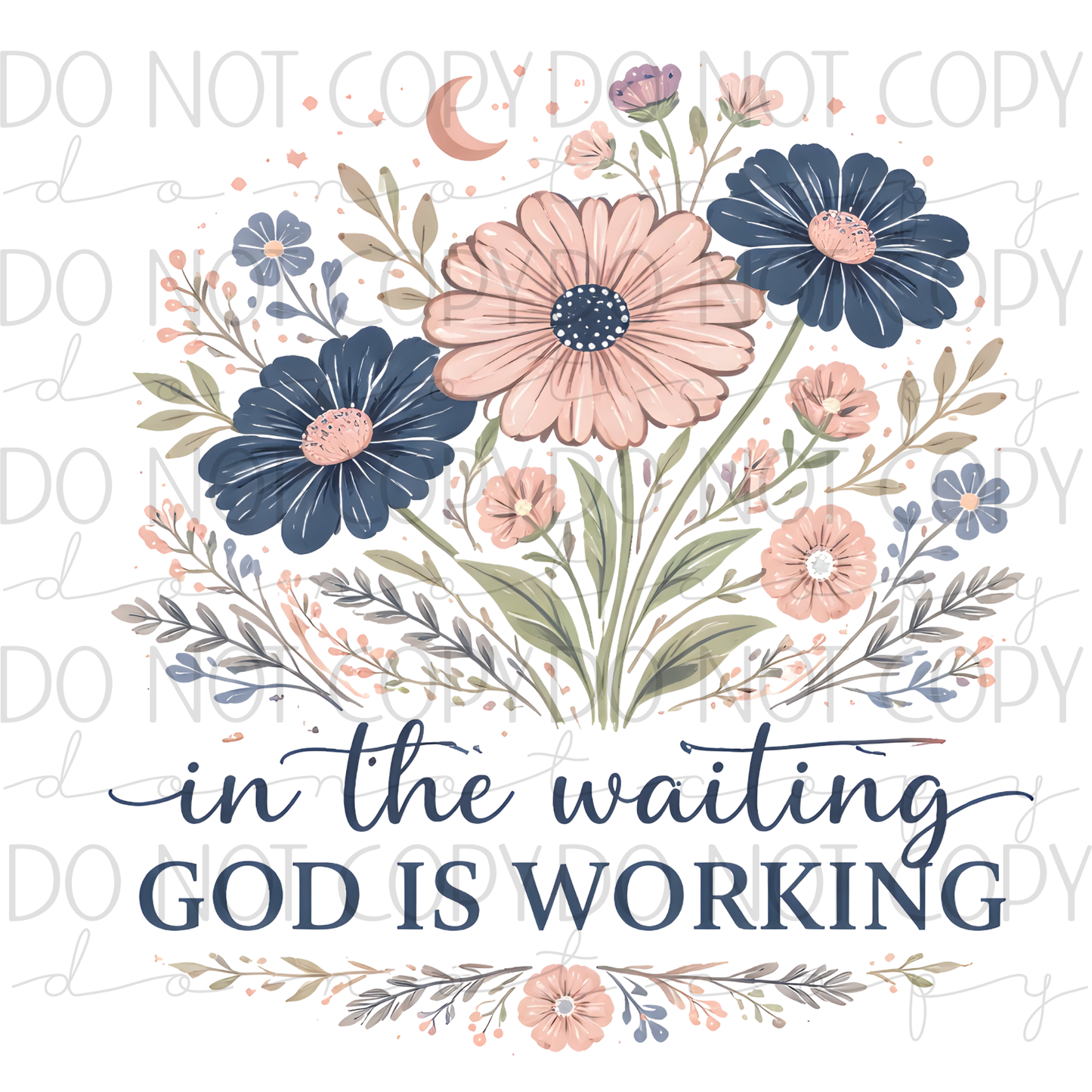 DTF TRANSFER|GOD IS WORKING|350
