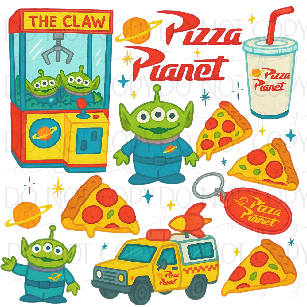 DTF TRANSFER| PIZZA PLANET| 40