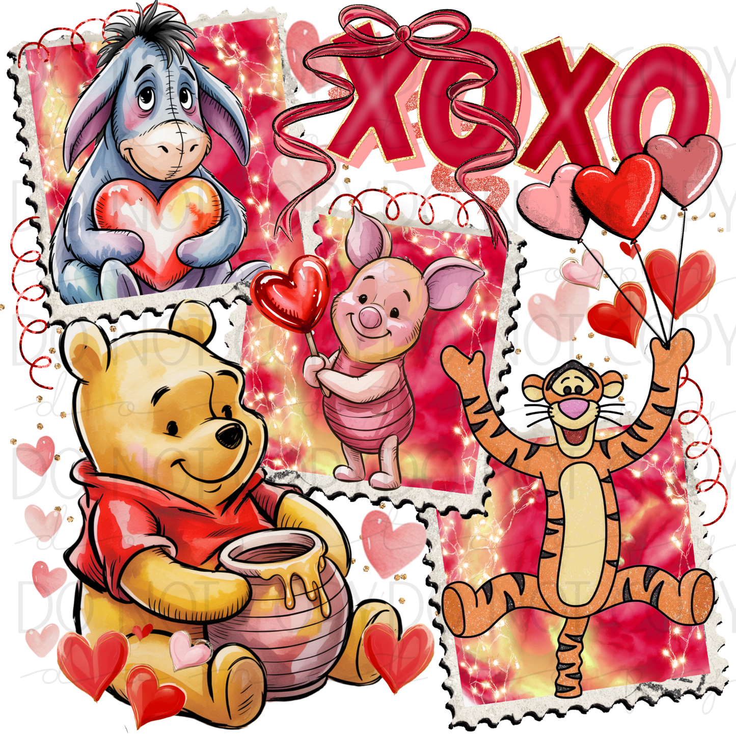 DTF TRANSFER|XOXO BEAR|363