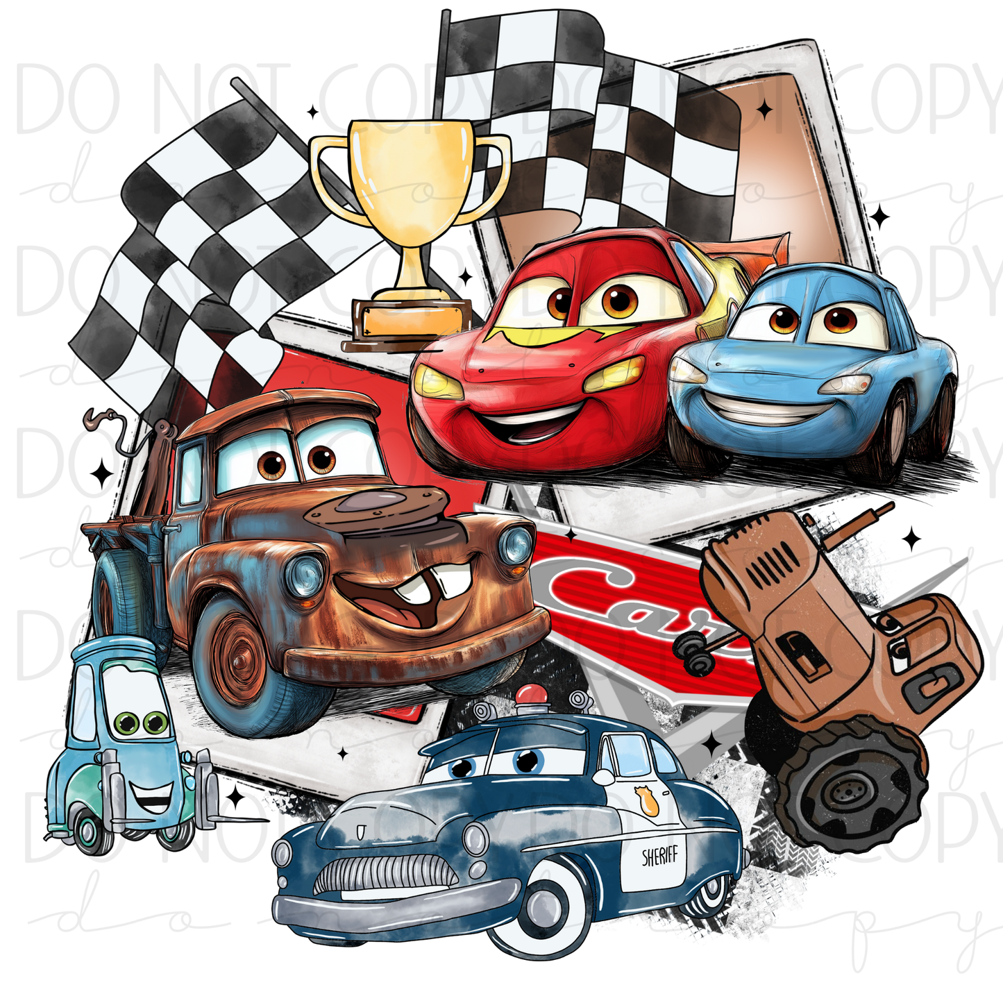 DTF TRANSFER|CARS|404