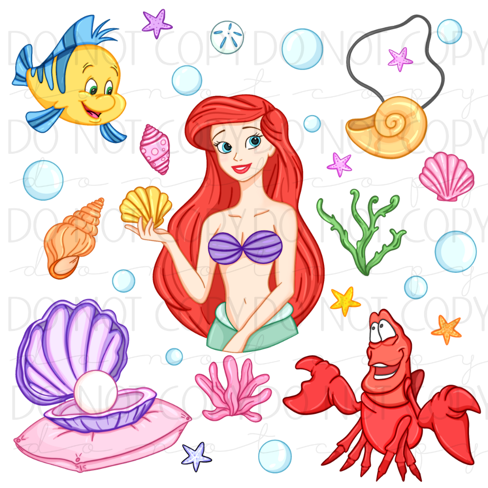DTF TRANSFER| MERMAID |51