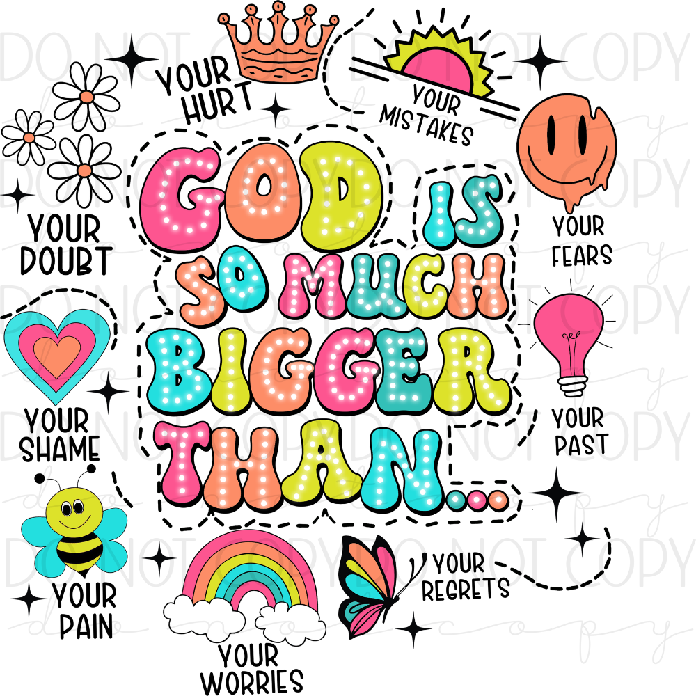 DTF TRANSFER| GOD |57