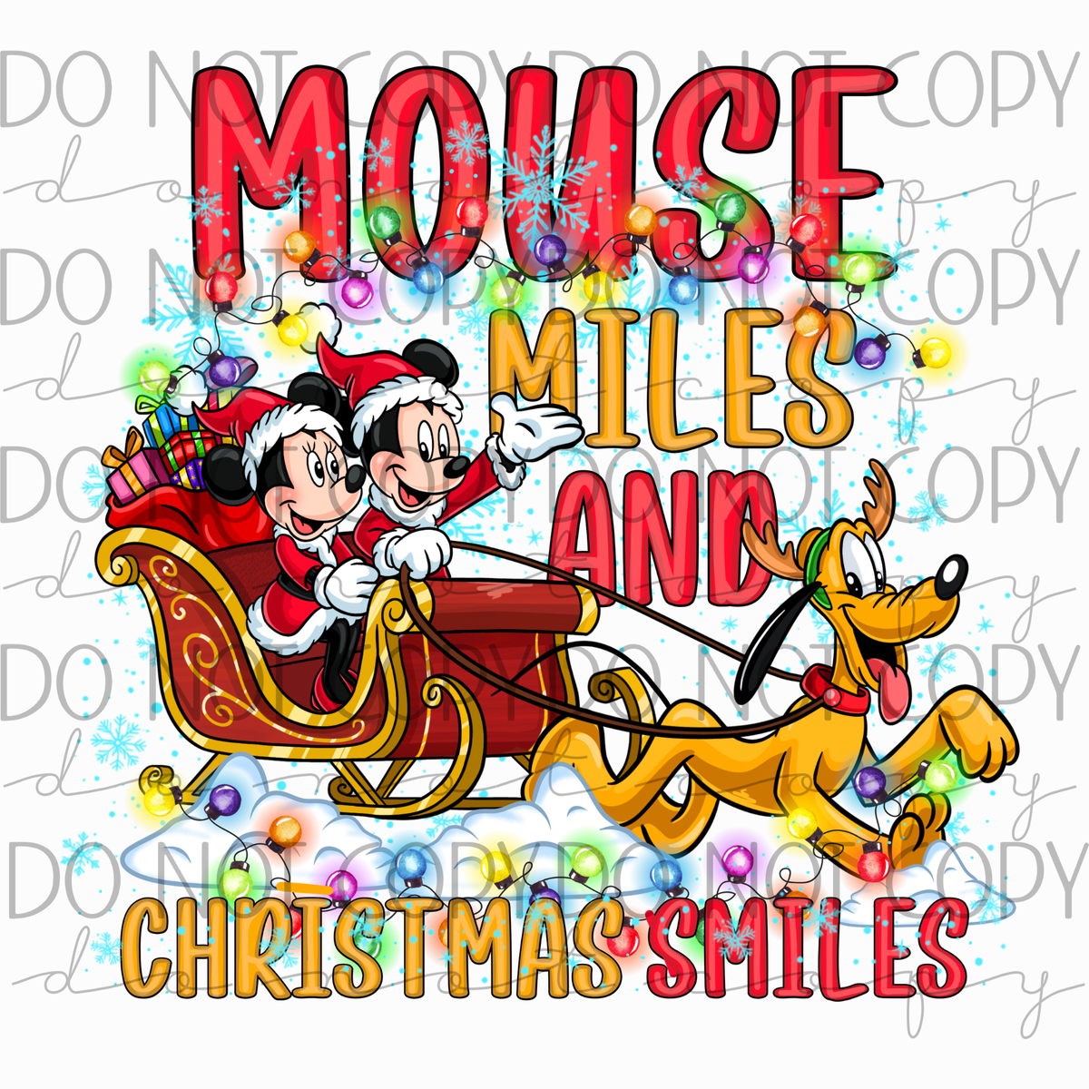 DTF TRANSFER|MICKEY XMAS|592