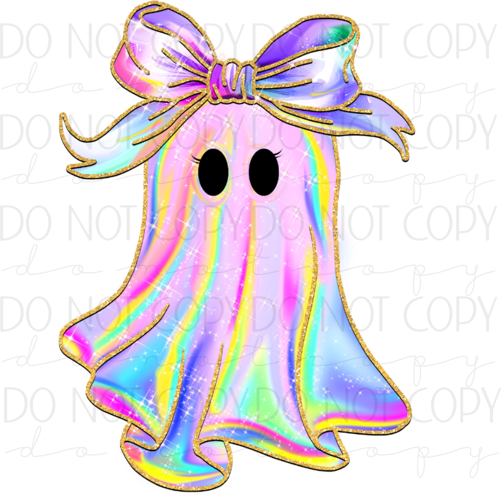 DTF TRANSFER| BOW GHOST|85