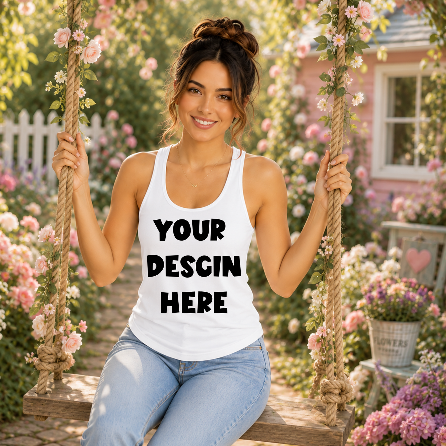 Floral Tank Top Mockup Bundle