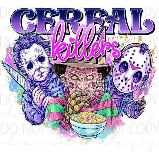 DTF TRANSFER| CEREAL KILLERS|100