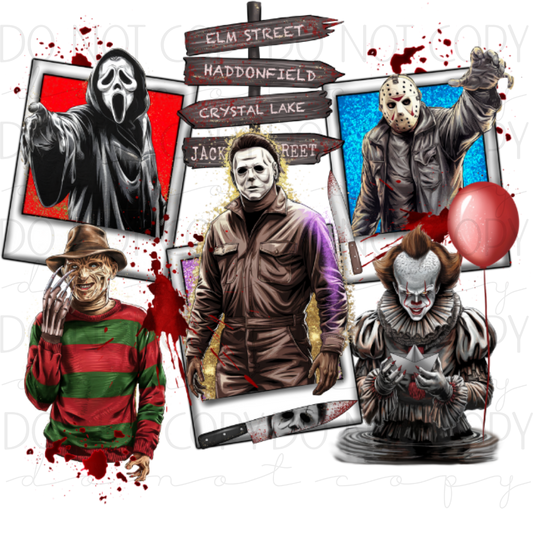 DTF TRANSFER| HORROR FRIENDS|106