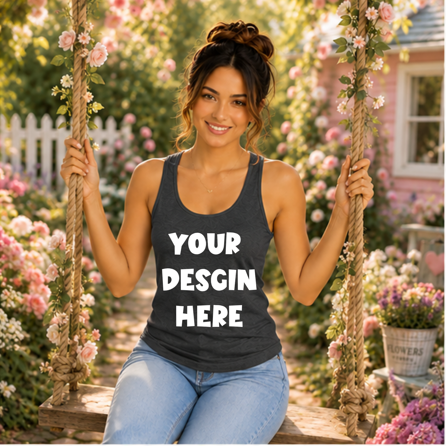 Floral Tank Top Mockup Bundle