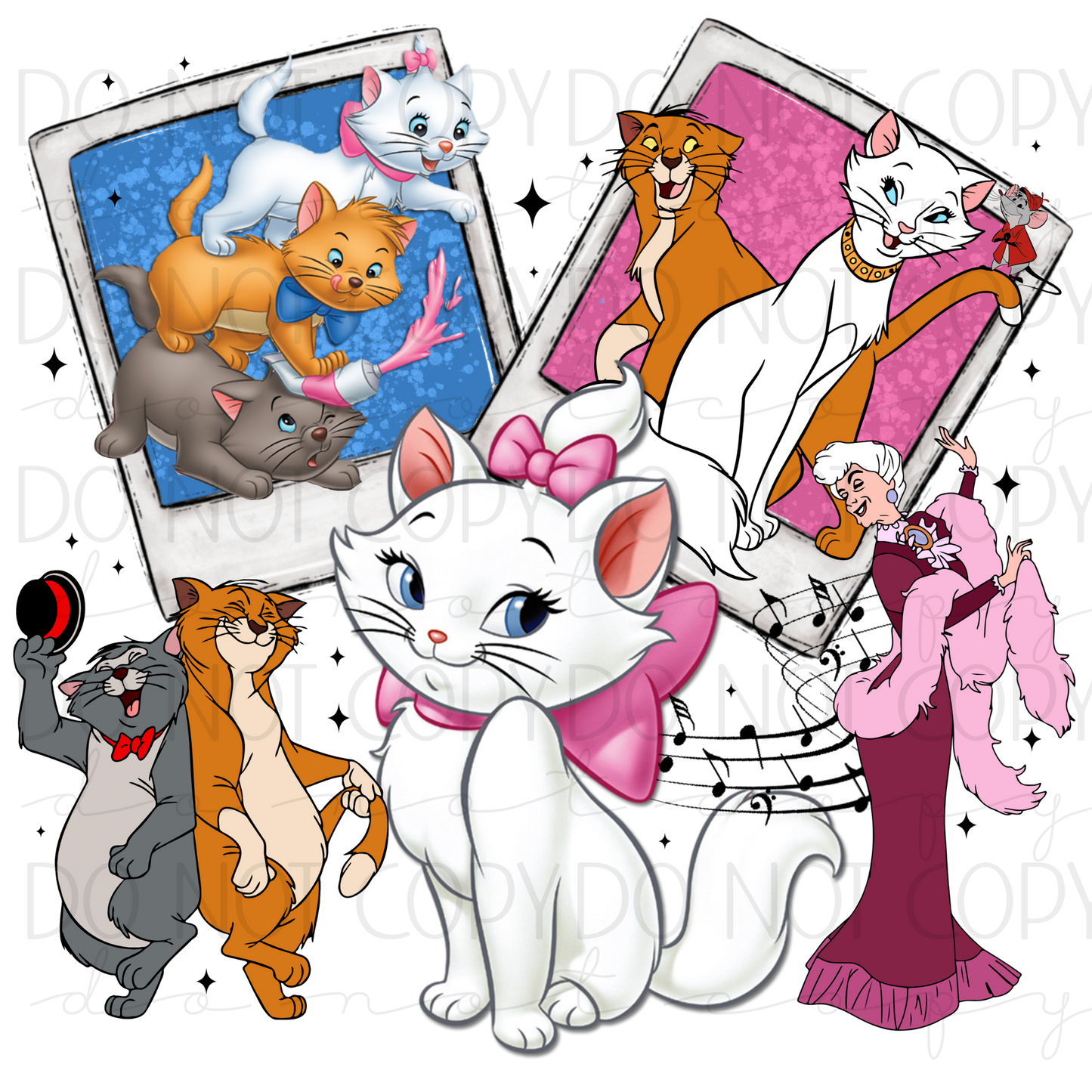 DTF TRANSFER|MARIE CAT| 12