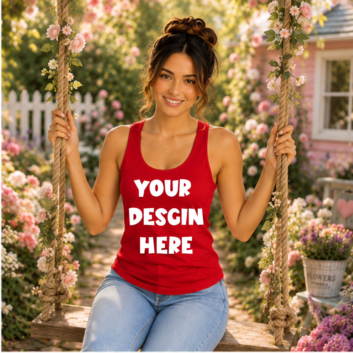 Floral Tank Top Mockup Bundle