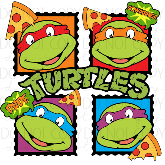 DTF TRANSFER|TURTLE|485
