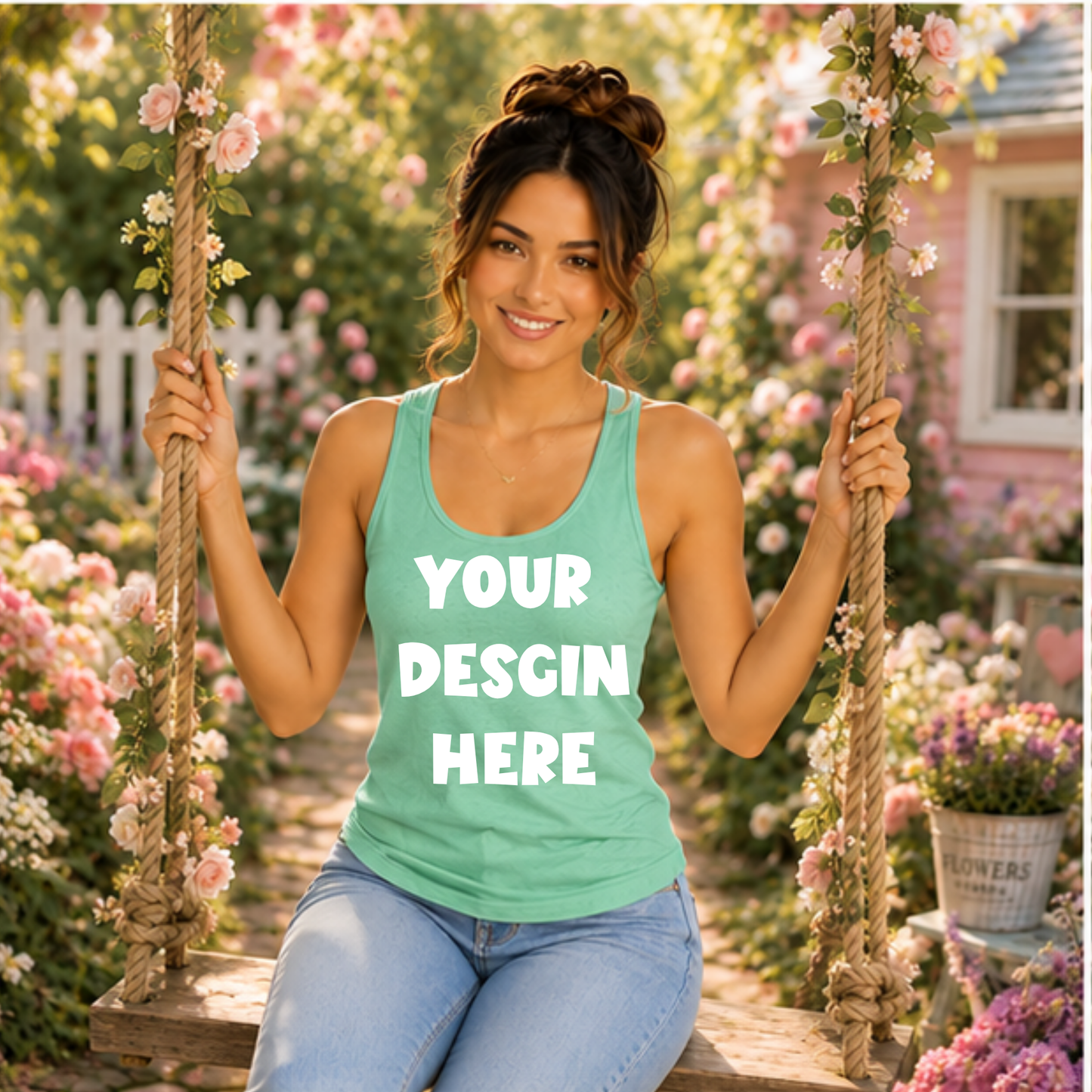 Floral Tank Top Mockup Bundle