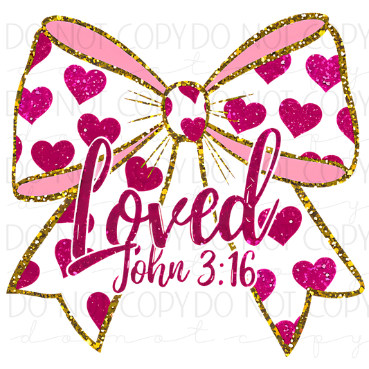 DTF TRANSFER|LOVED|124