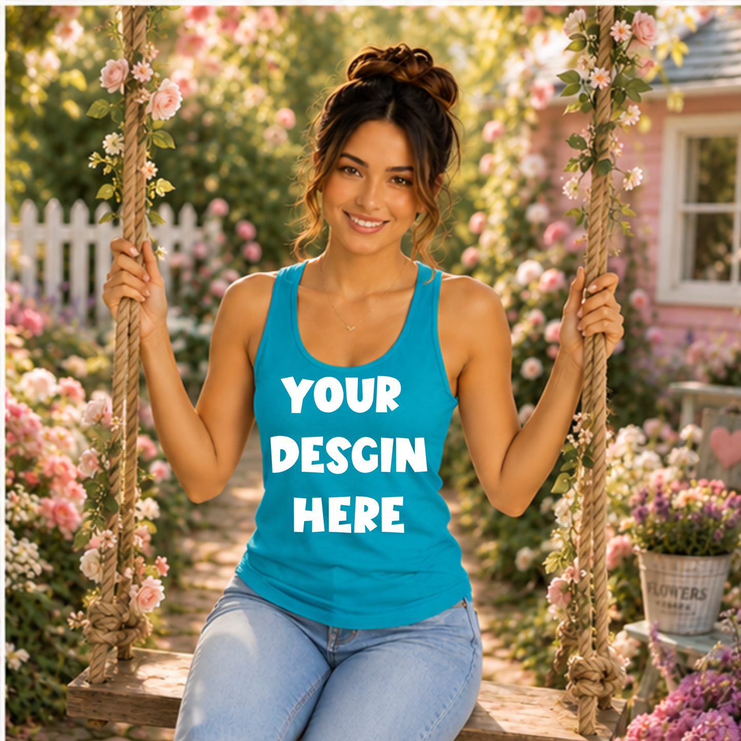 Floral Tank Top Mockup Bundle