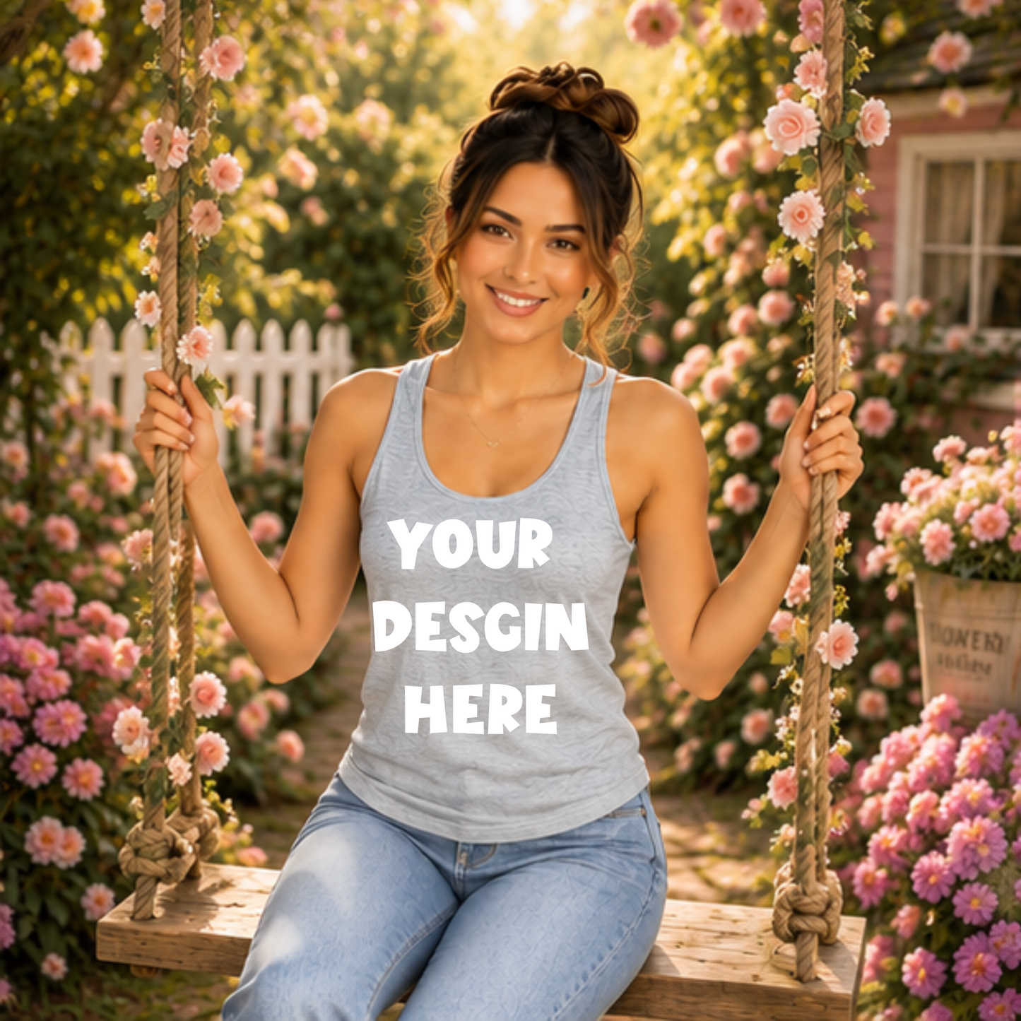 Floral Tank Top Mockup Bundle
