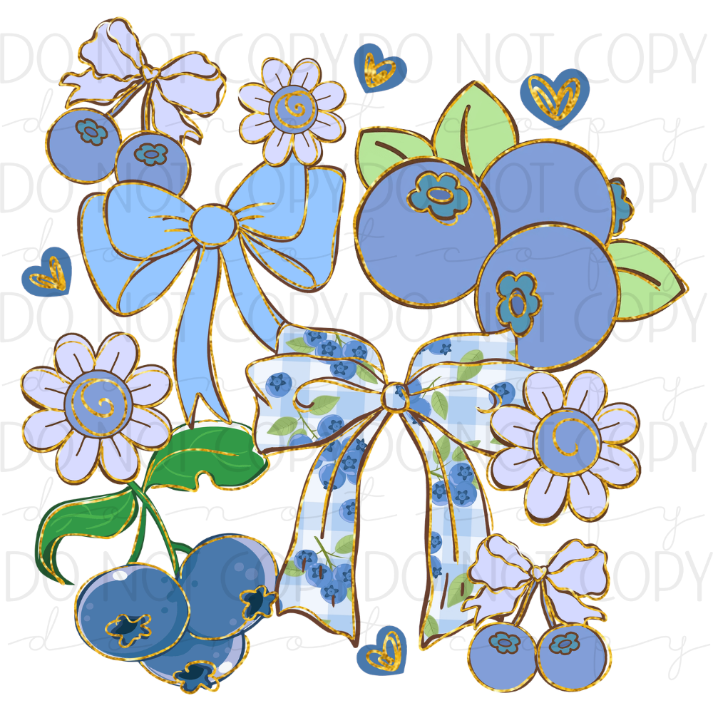 DTF TRANSFER|BERRY BOWS|138