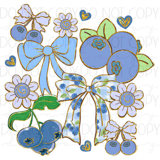 DTF TRANSFER|BERRY BOWS|138