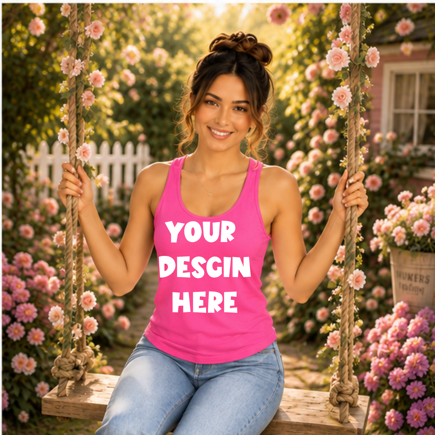 Floral Tank Top Mockup Bundle