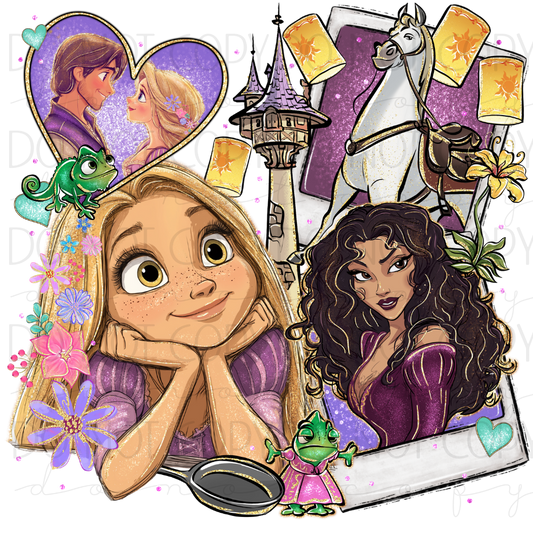 DTF TRANSFER|RUPUNZEL|153