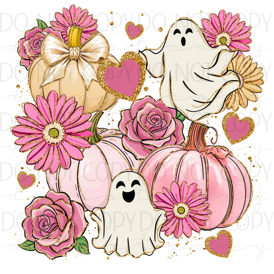 DTF TRANSFER|PUMKIN GHOST| 17