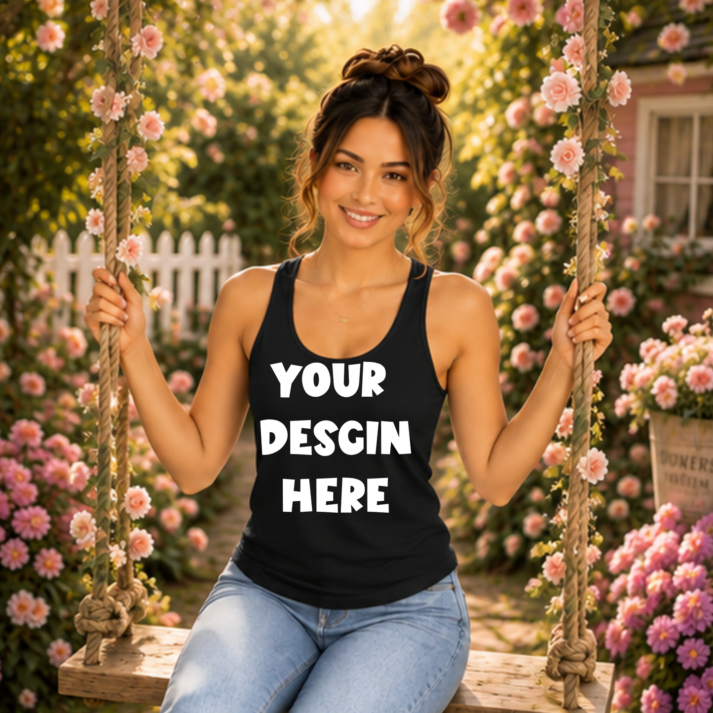 Floral Tank Top Mockup Bundle