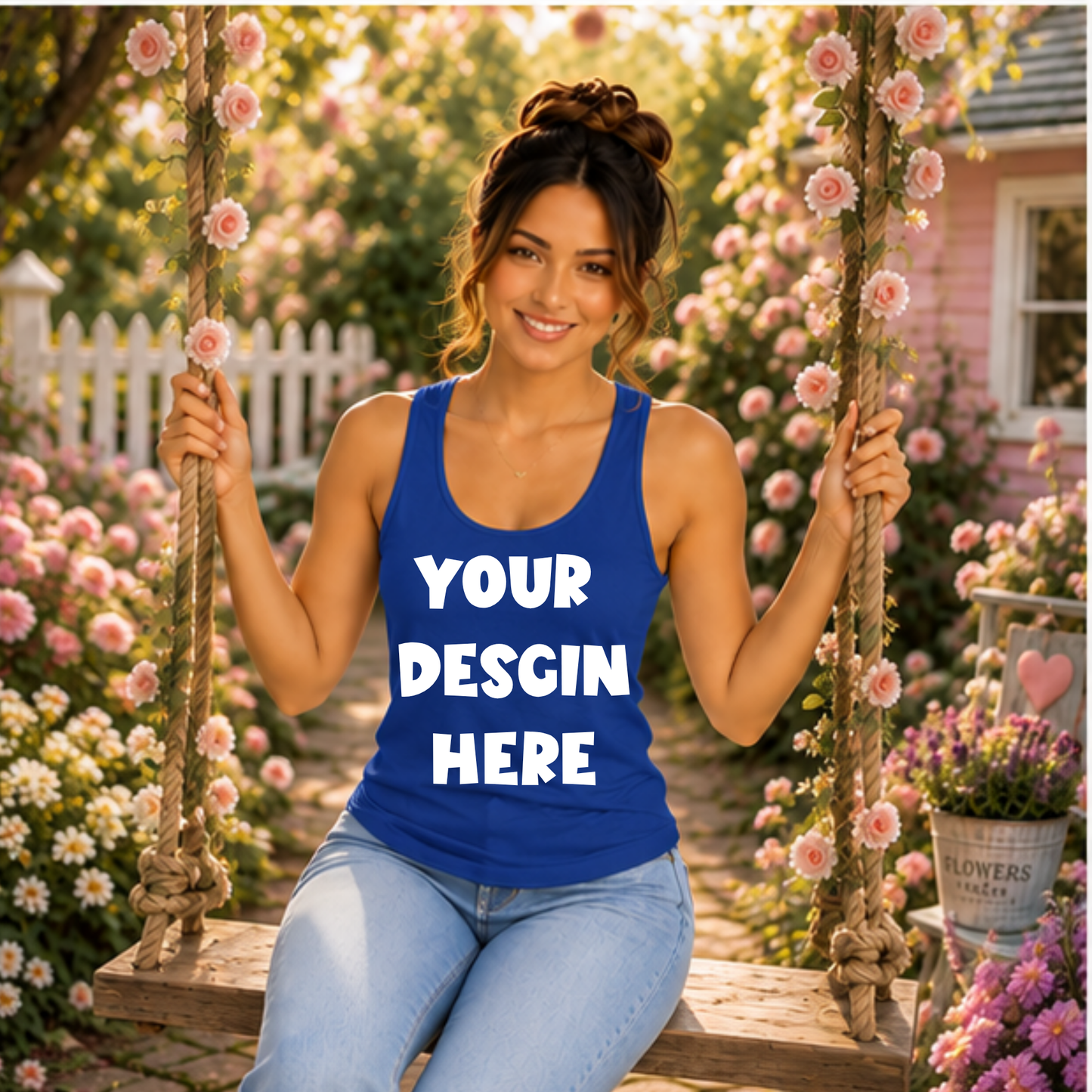 Floral Tank Top Mockup Bundle