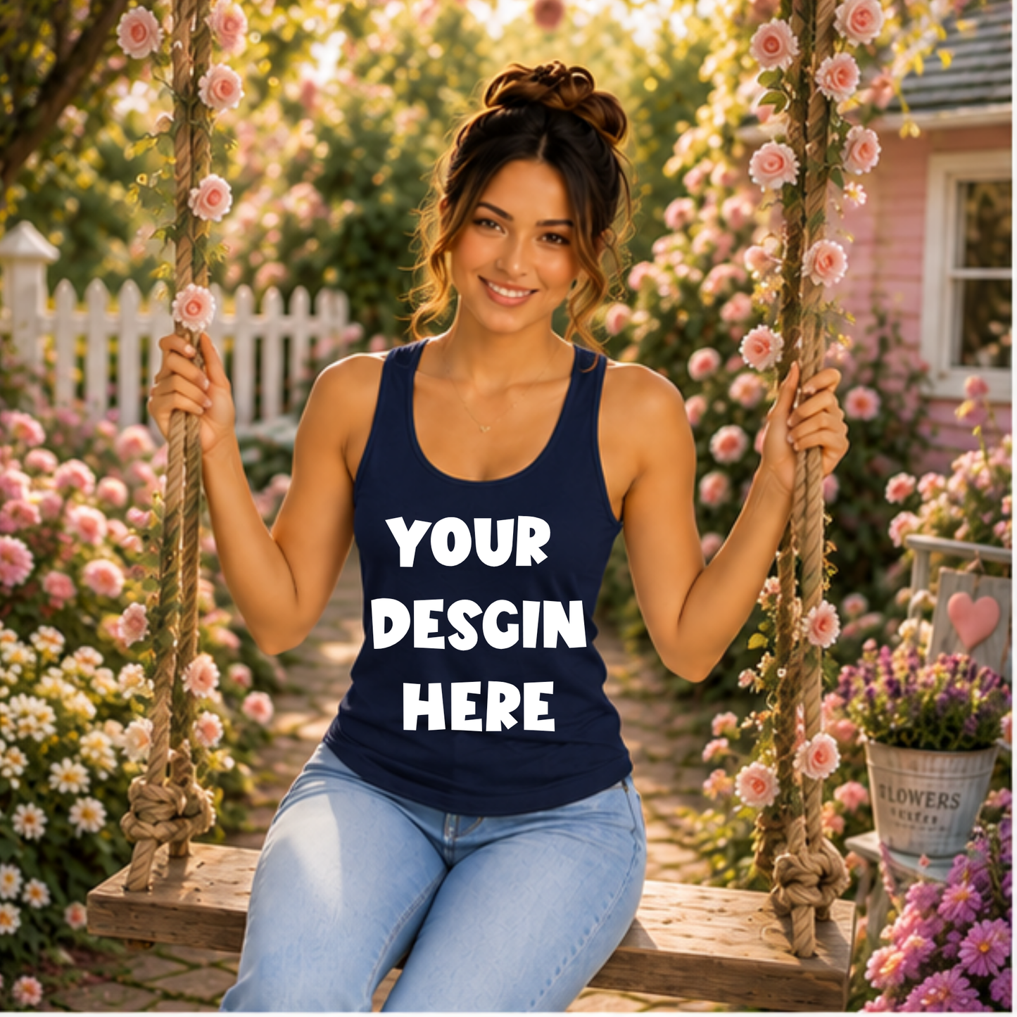 Floral Tank Top Mockup Bundle