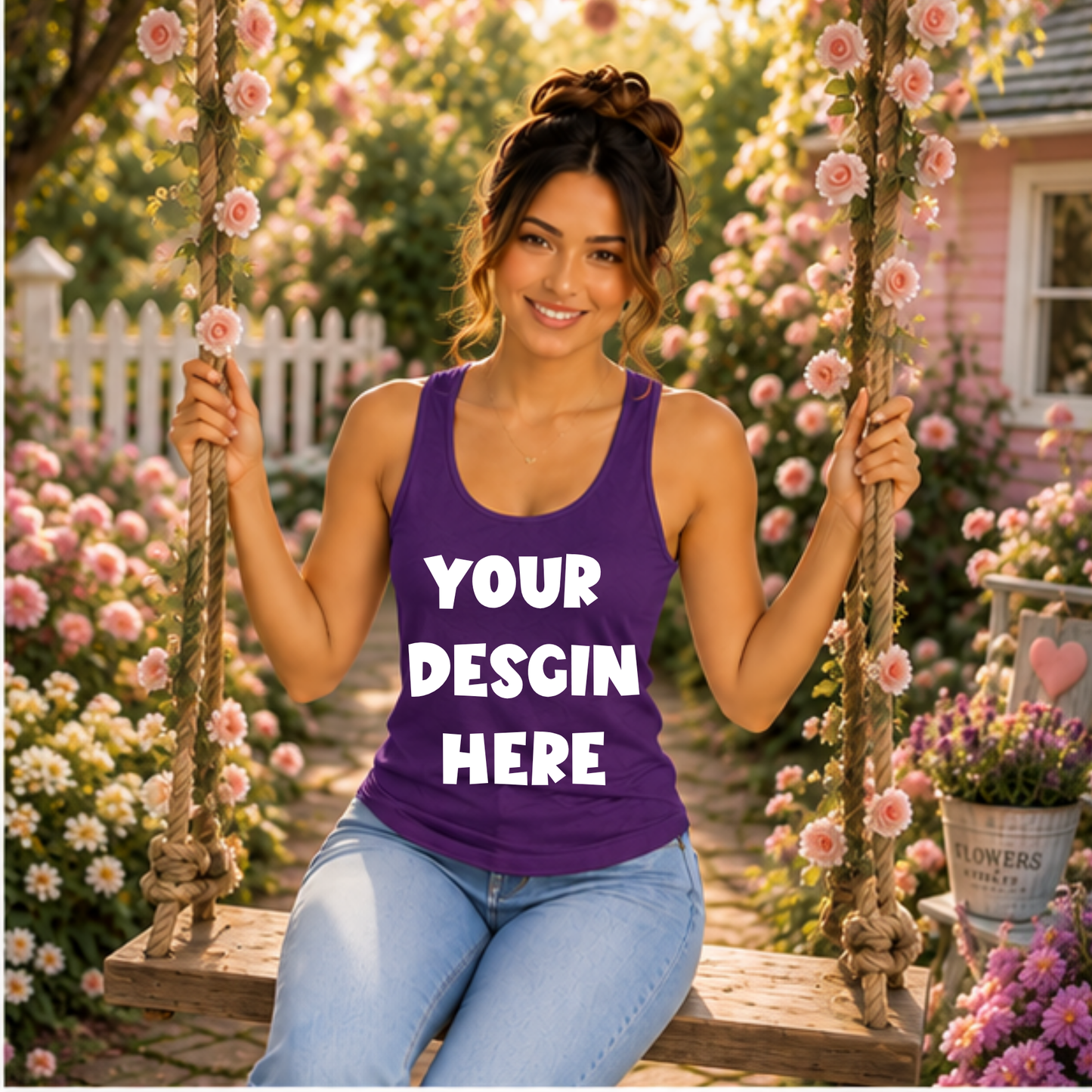Floral Tank Top Mockup Bundle