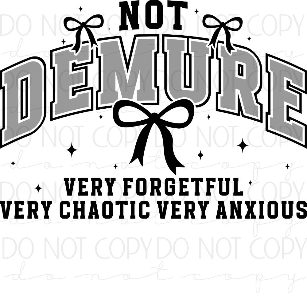 DTF TRANSFER|DEMURE|200