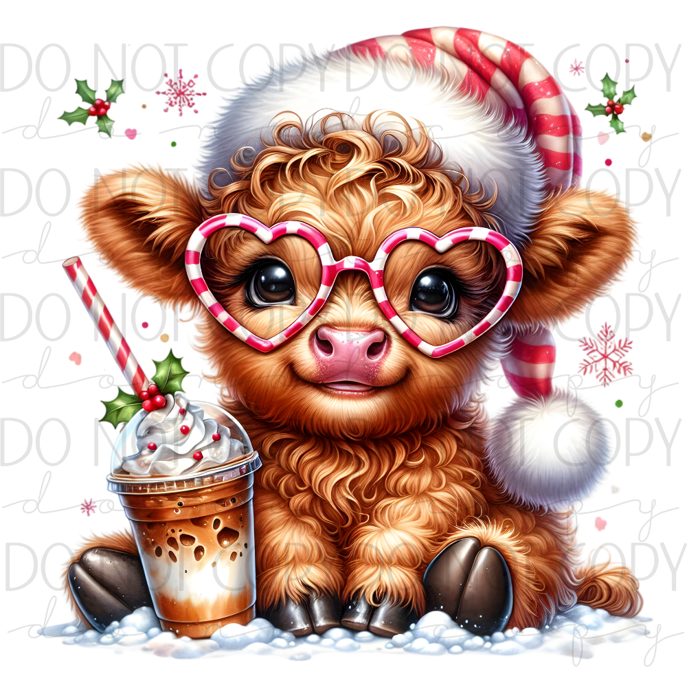 DTF TRANSFER|XMAS COW|208