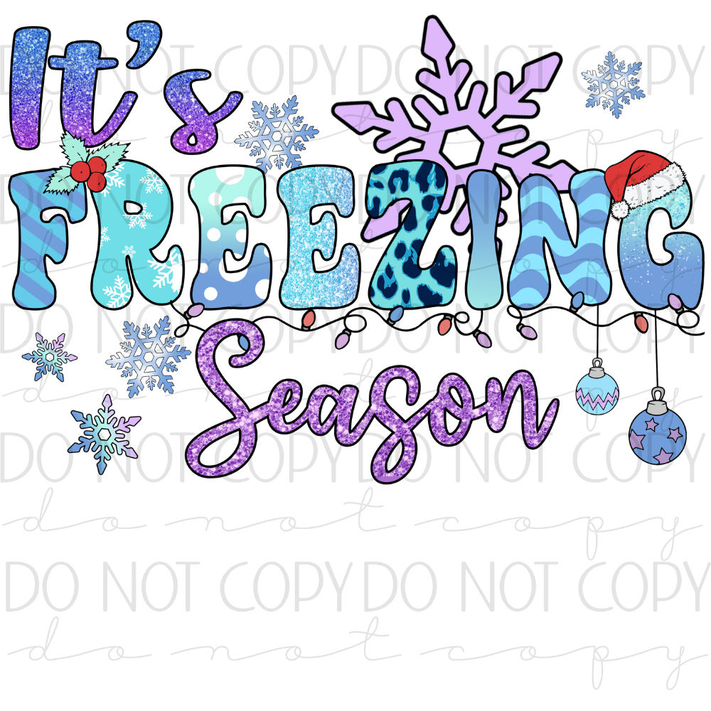 DTF TRANSFER|FREEZIN SEASON|217