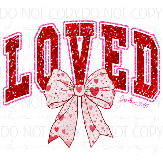 DTF TRANSFER|LOVED|242