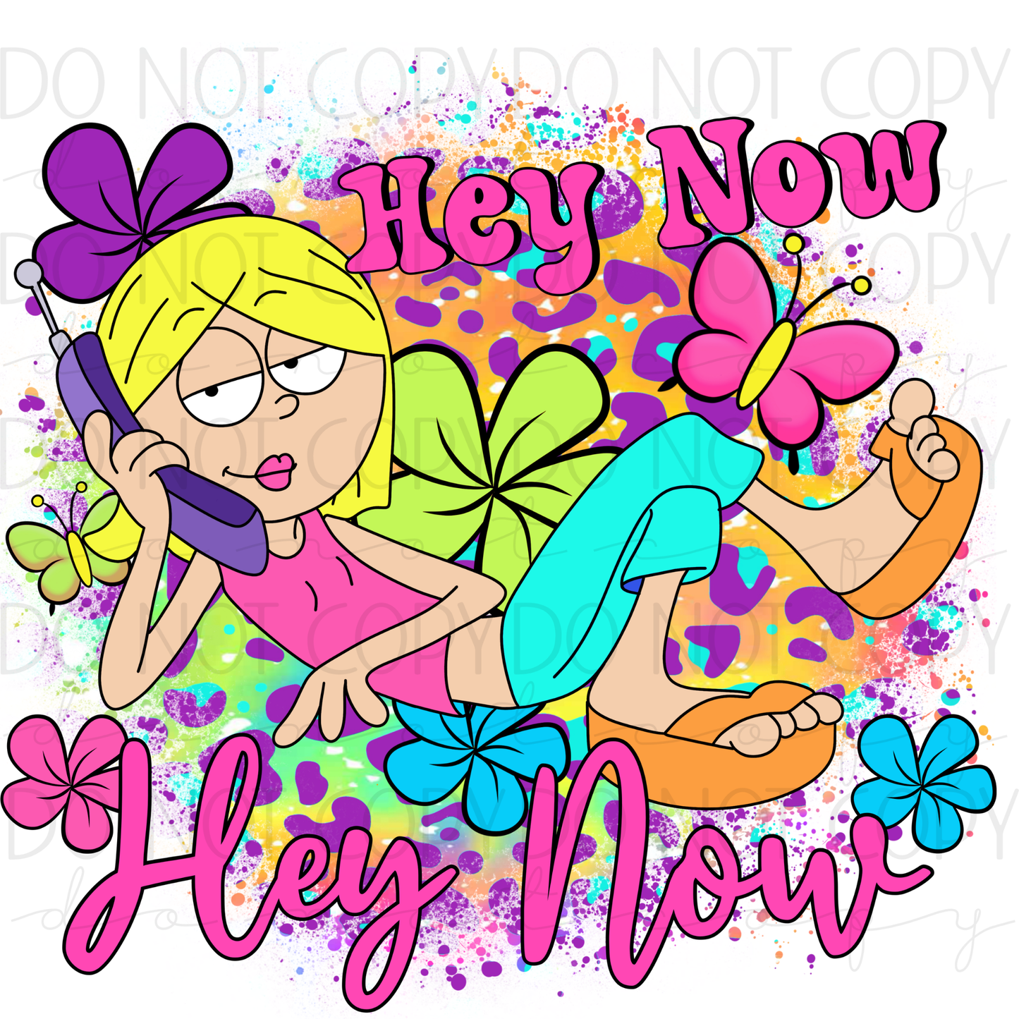 DTF TRANSFER|HEY NOW|387