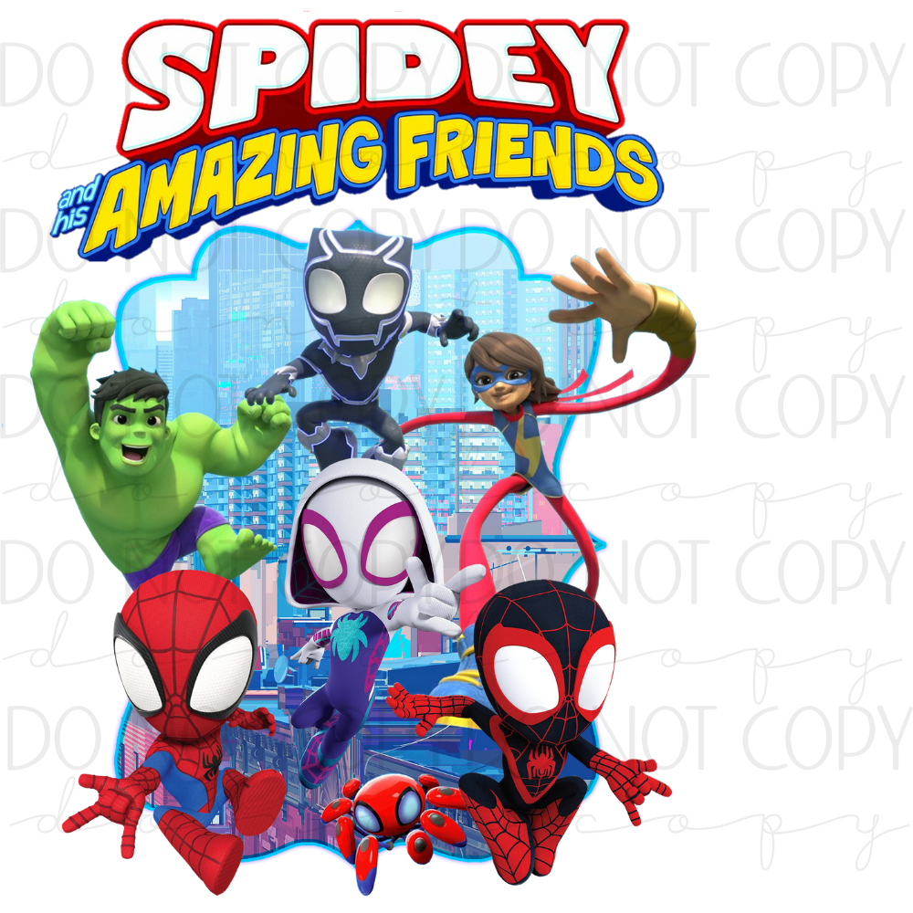 DTF TRANSFER|SPIDEY FRIENDS|255
