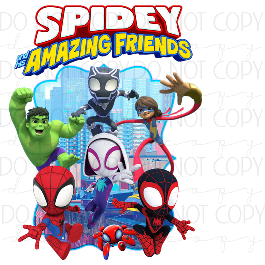 DTF TRANSFER|SPIDEY FRIENDS|255