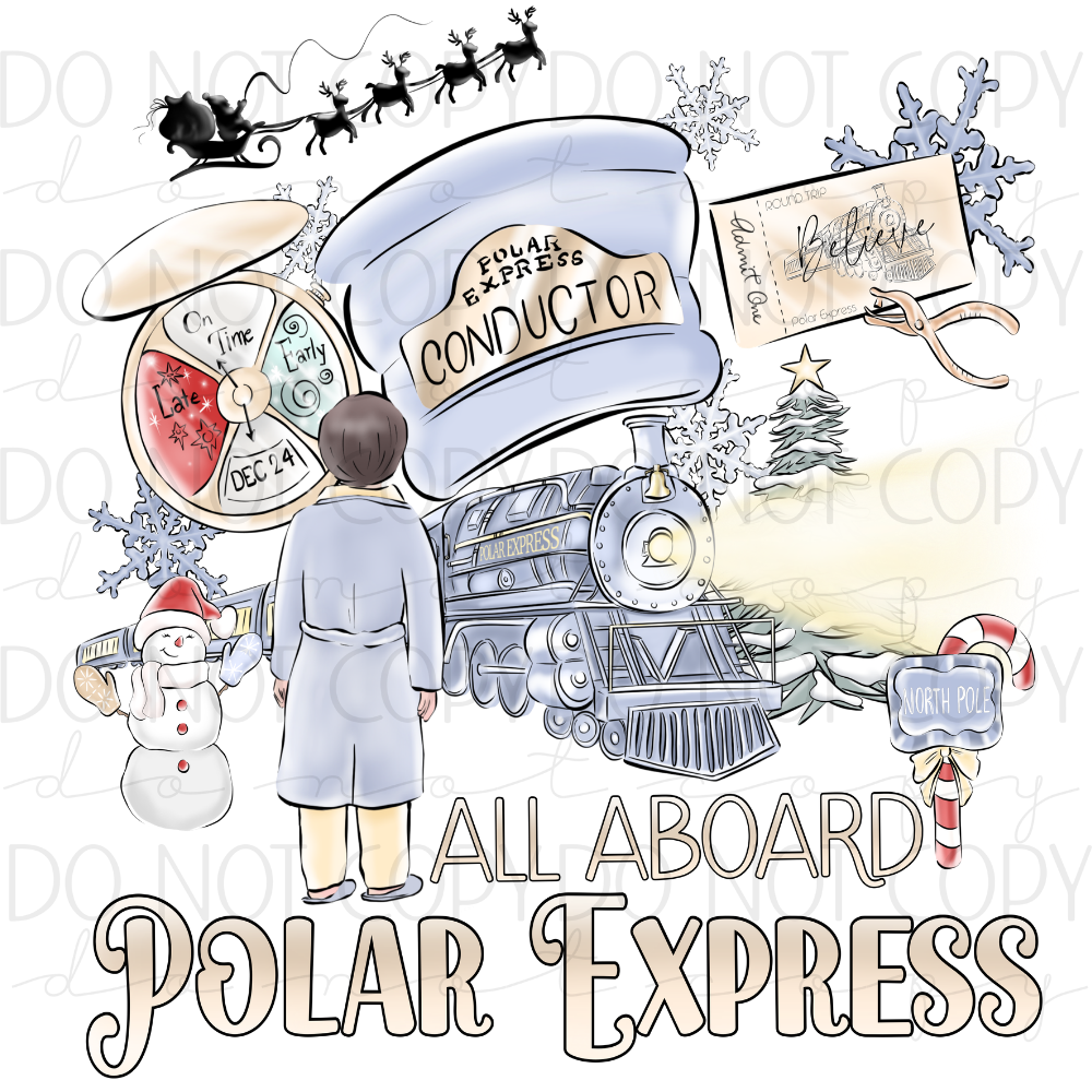 DTF TRANSFER|POLAR EXPRESS|296