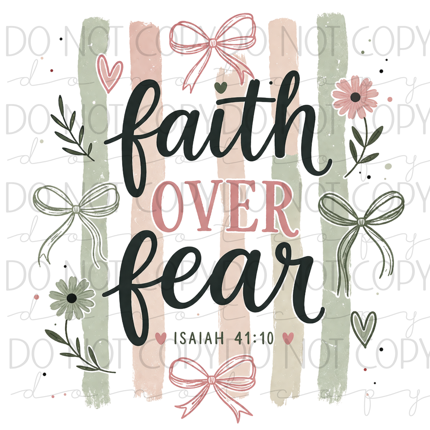 DTF TRANSFER|FAITH OVER FEAR|348