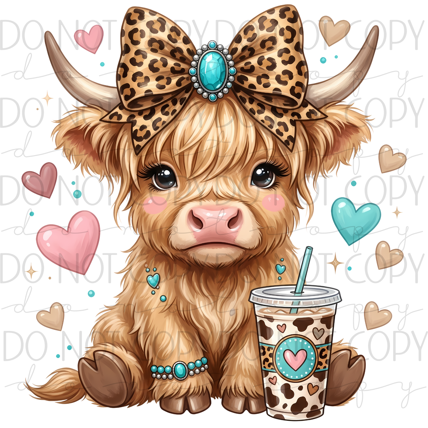 DTF TRANSFER|WESTERN COW|349