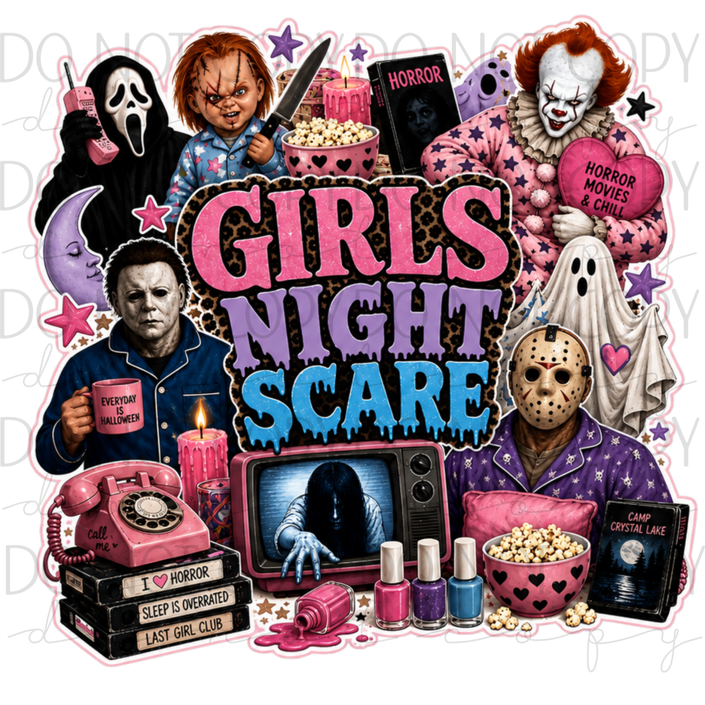 DTF TRANSFER|GIRLS NIGHT SCARE|359