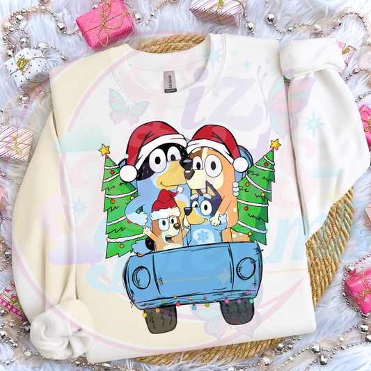 XMAS TRUCK DTF TRANFERS|READY TO PRESS 1048