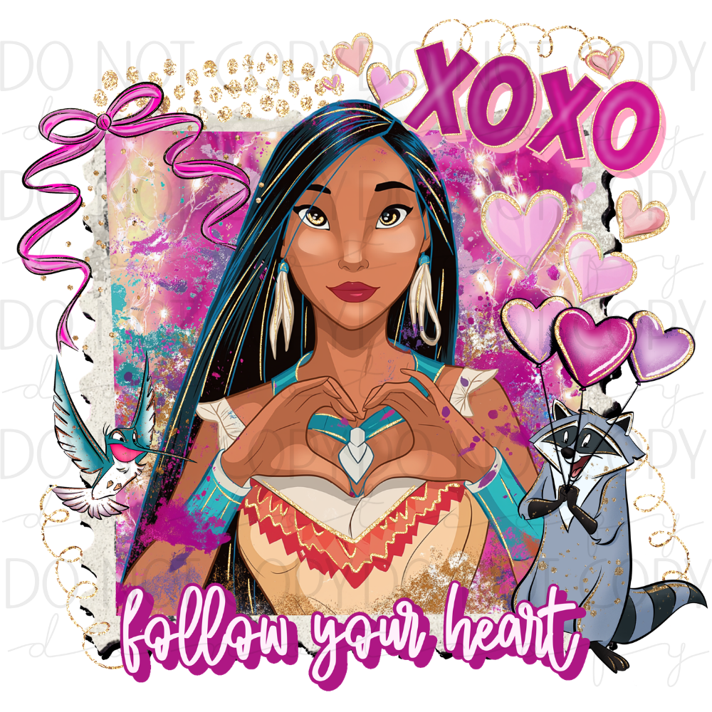 DTF TRANSFER|XOXO POCAHONTAS|335