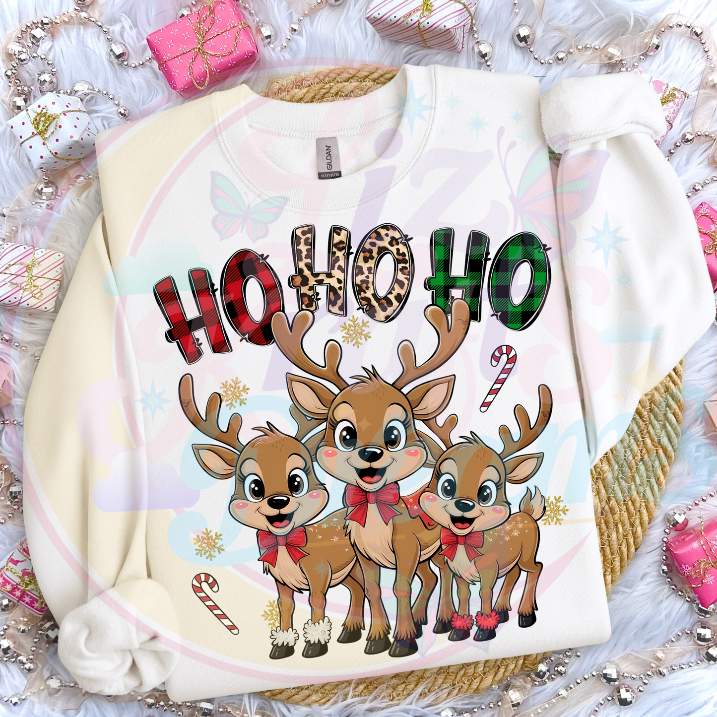 HO HO DTF TRANFERS|READY TO PRESS 1049