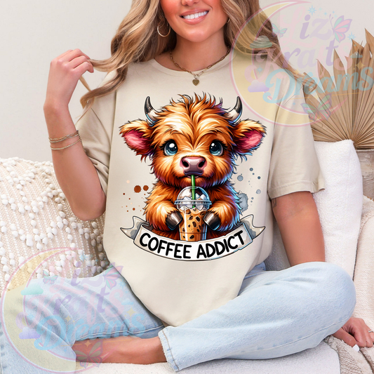 COFFEE ADDICTDTF TRANFERS|READY TO PRESS #62
