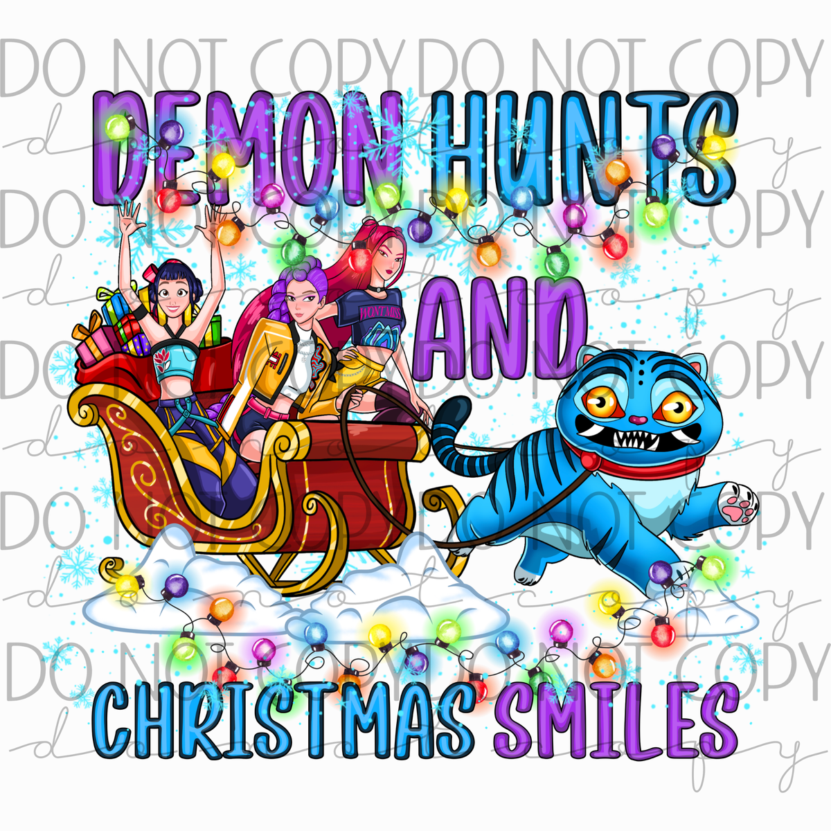 DTF TRANSFER|HUNTRIX XMAS|594